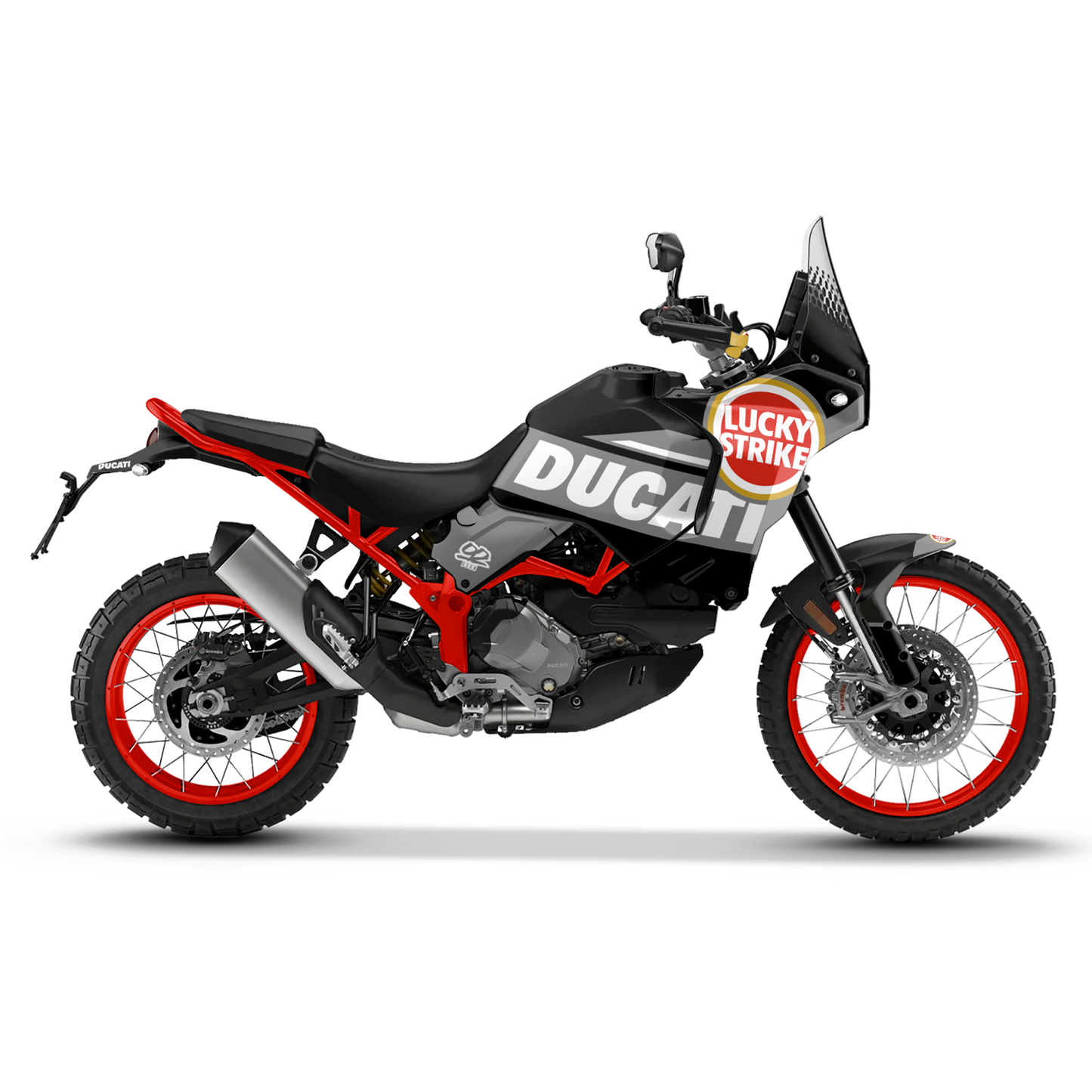 DUCATI DESERT X LUCKY STRIKE BLACK