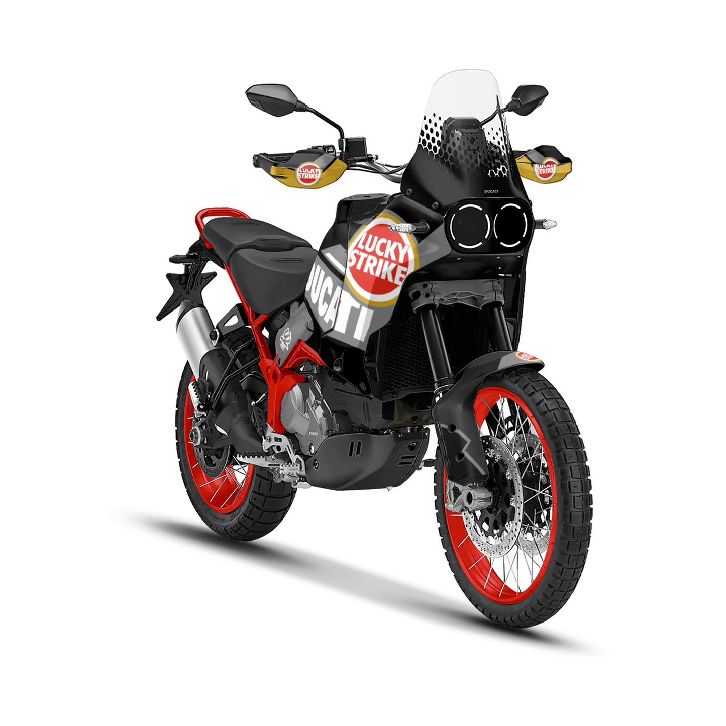 DUCATI DESERT X LUCKY STRIKE BLACK