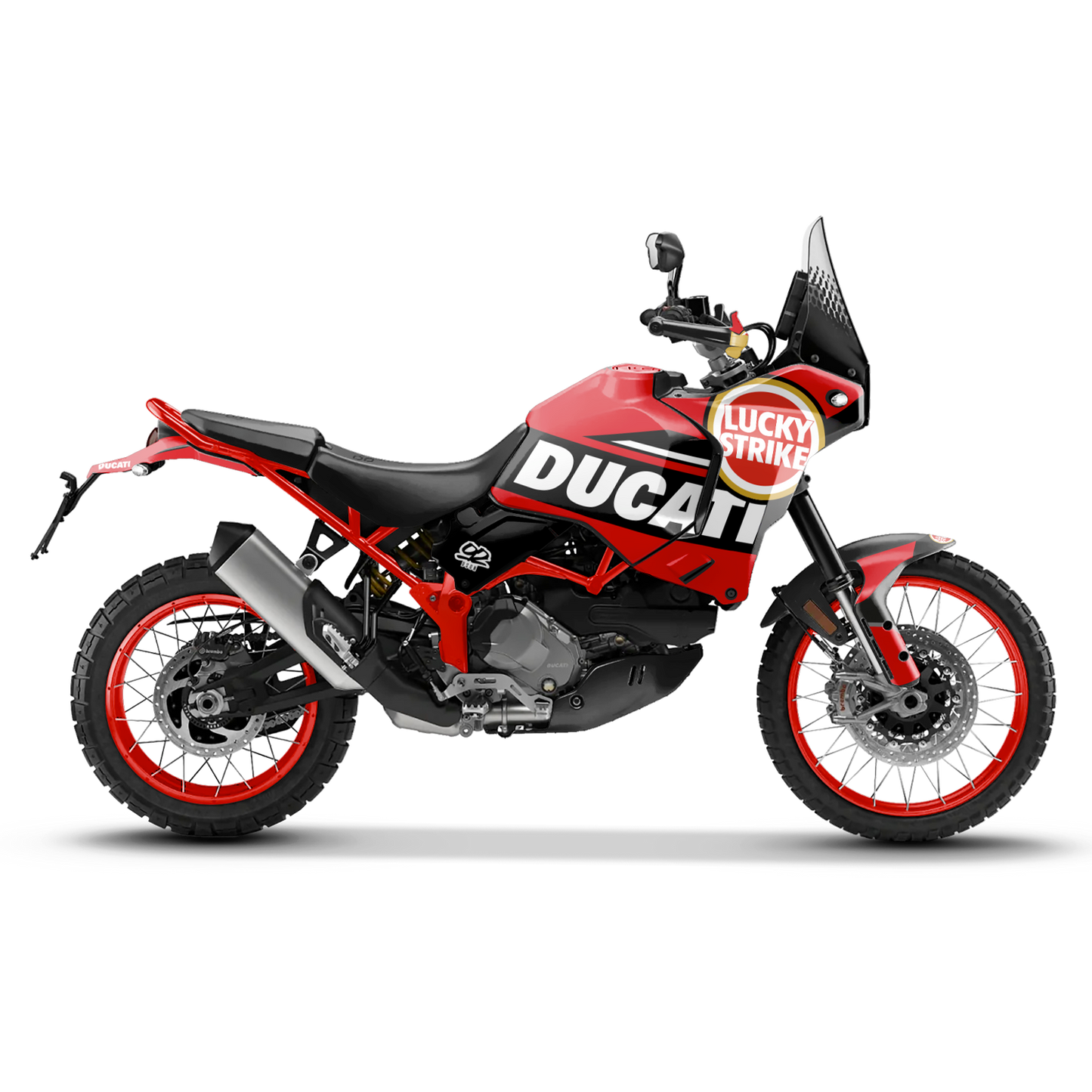 DUCATI DESERT X LUCKY STRIKE RED
