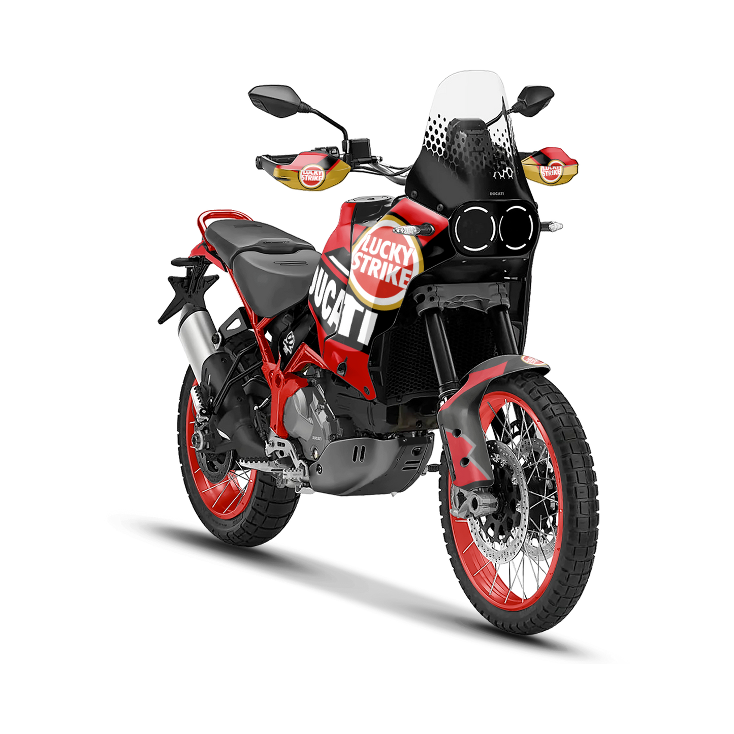 DUCATI DESERT X LUCKY STRIKE RED
