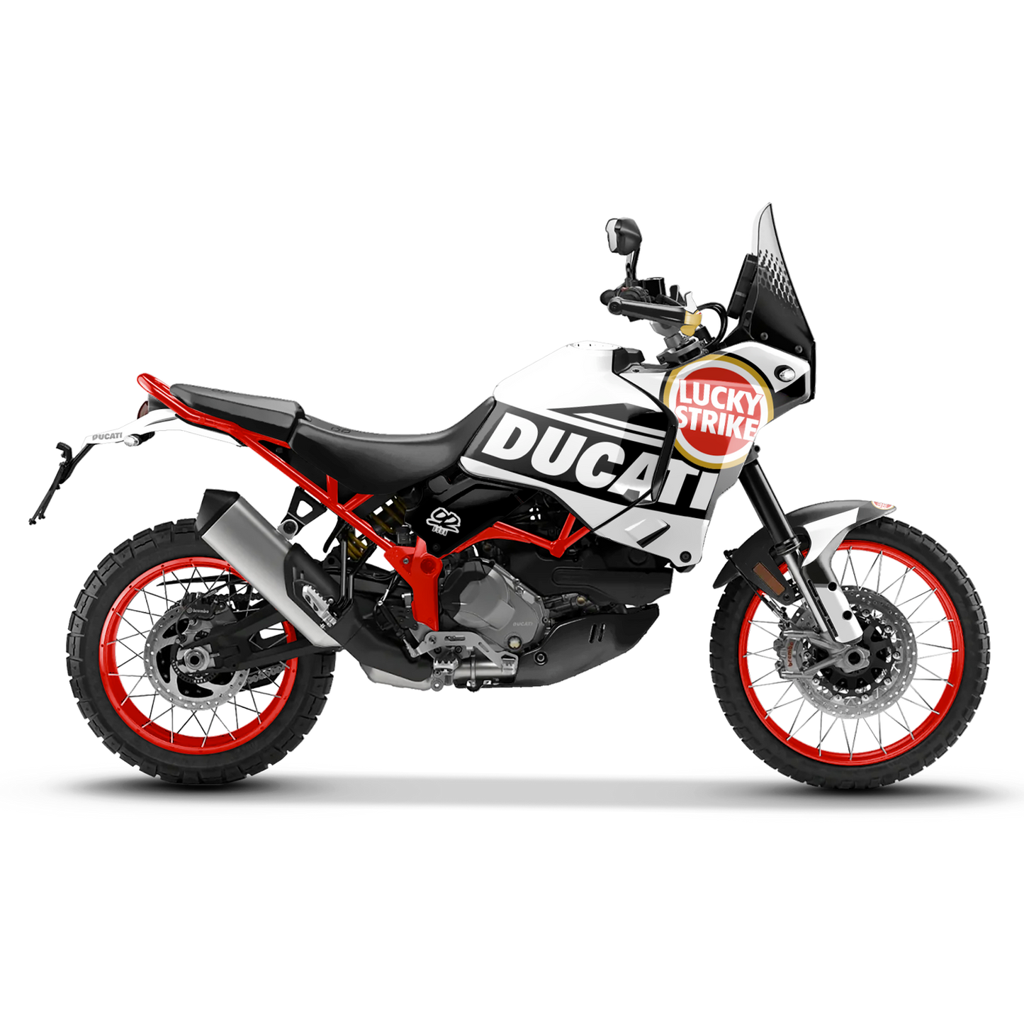 DUCATI DESERT X LUCKY STRIKE WHITE