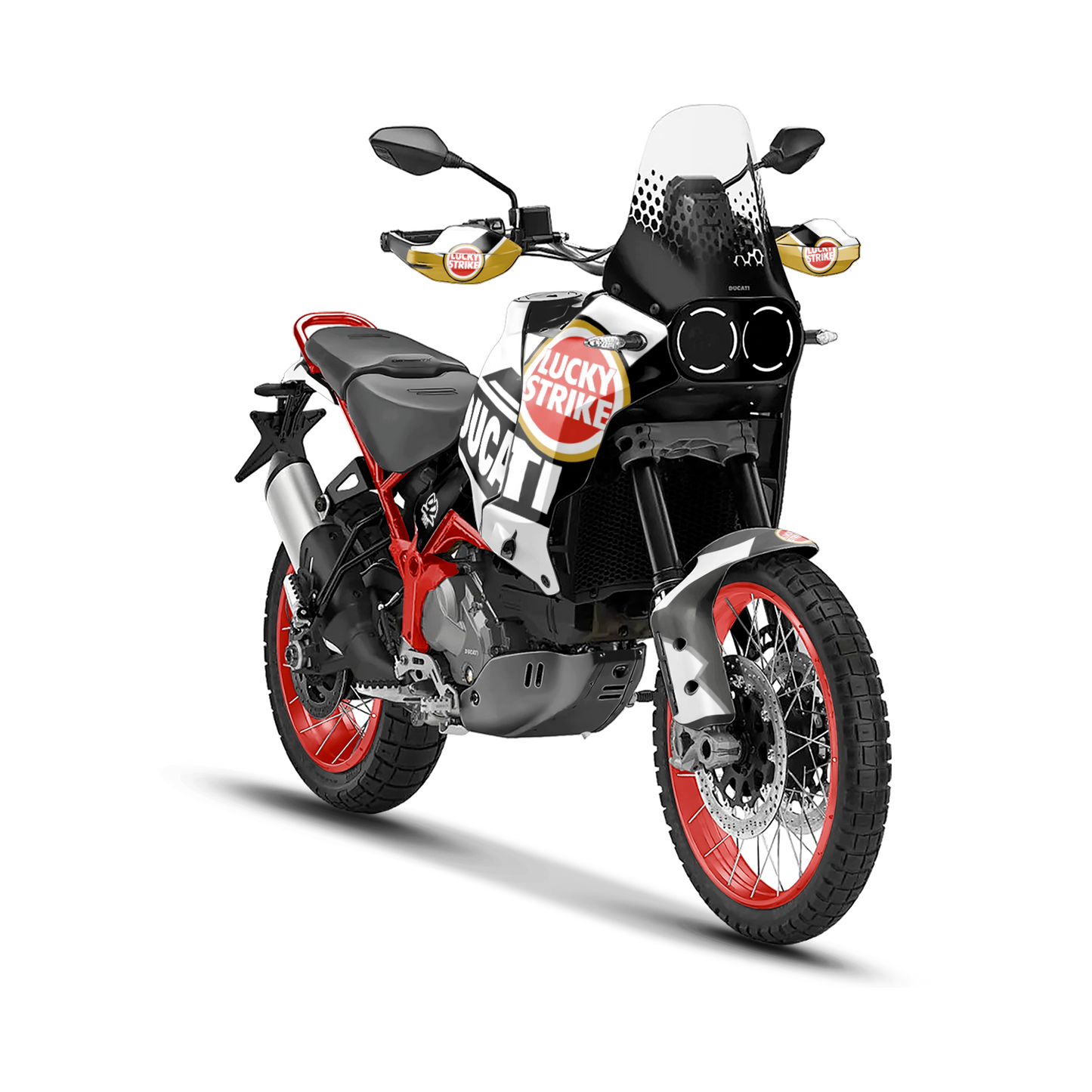 DUCATI DESERT X LUCKY STRIKE WHITE