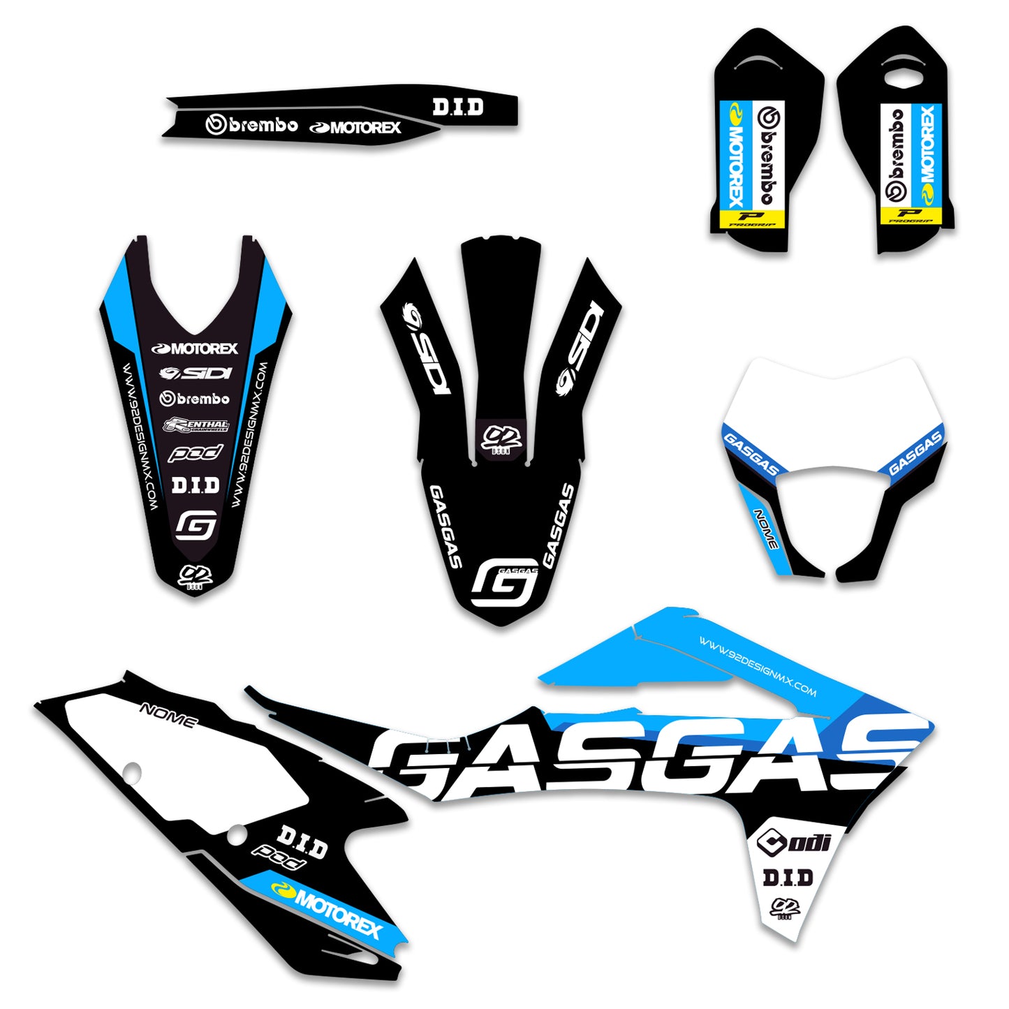 GASGAS DUAL BLUE