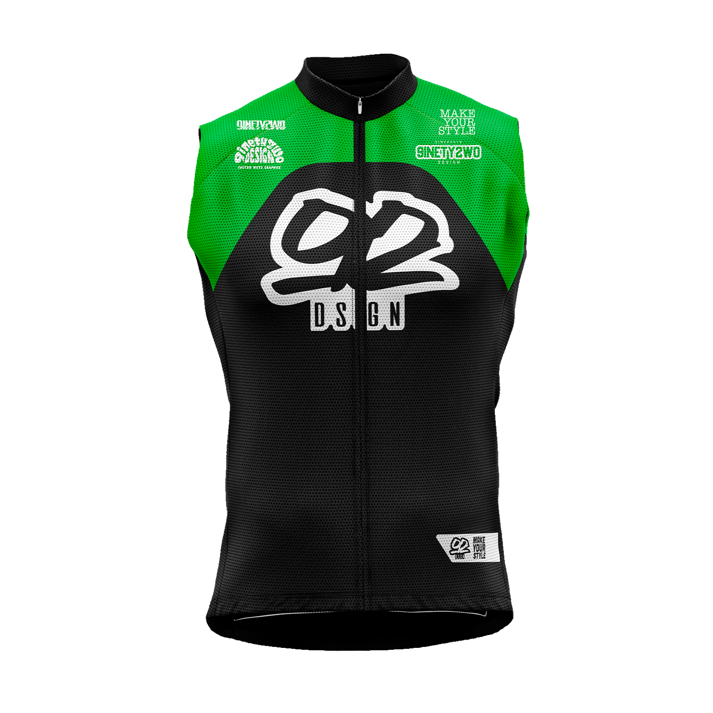 GILET RIDE GREEN