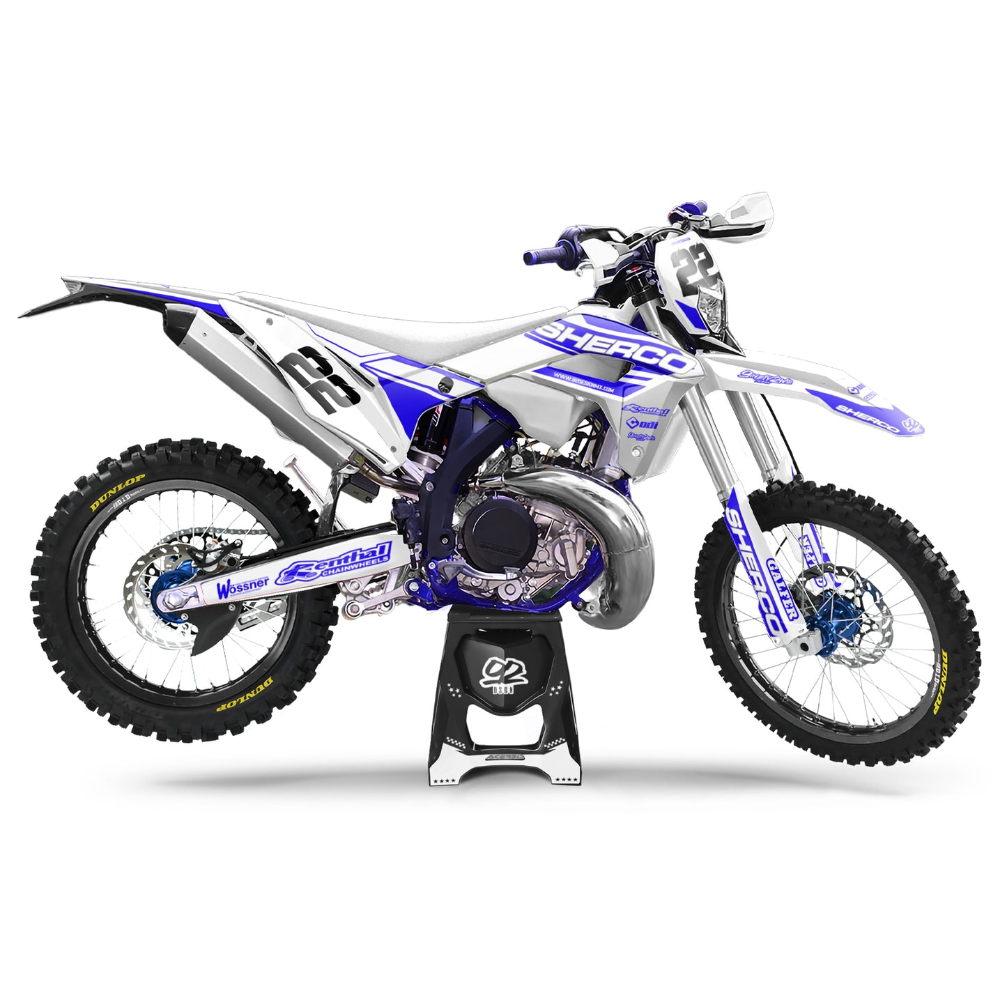 SHERCO ASSAULT WHITE BLUE