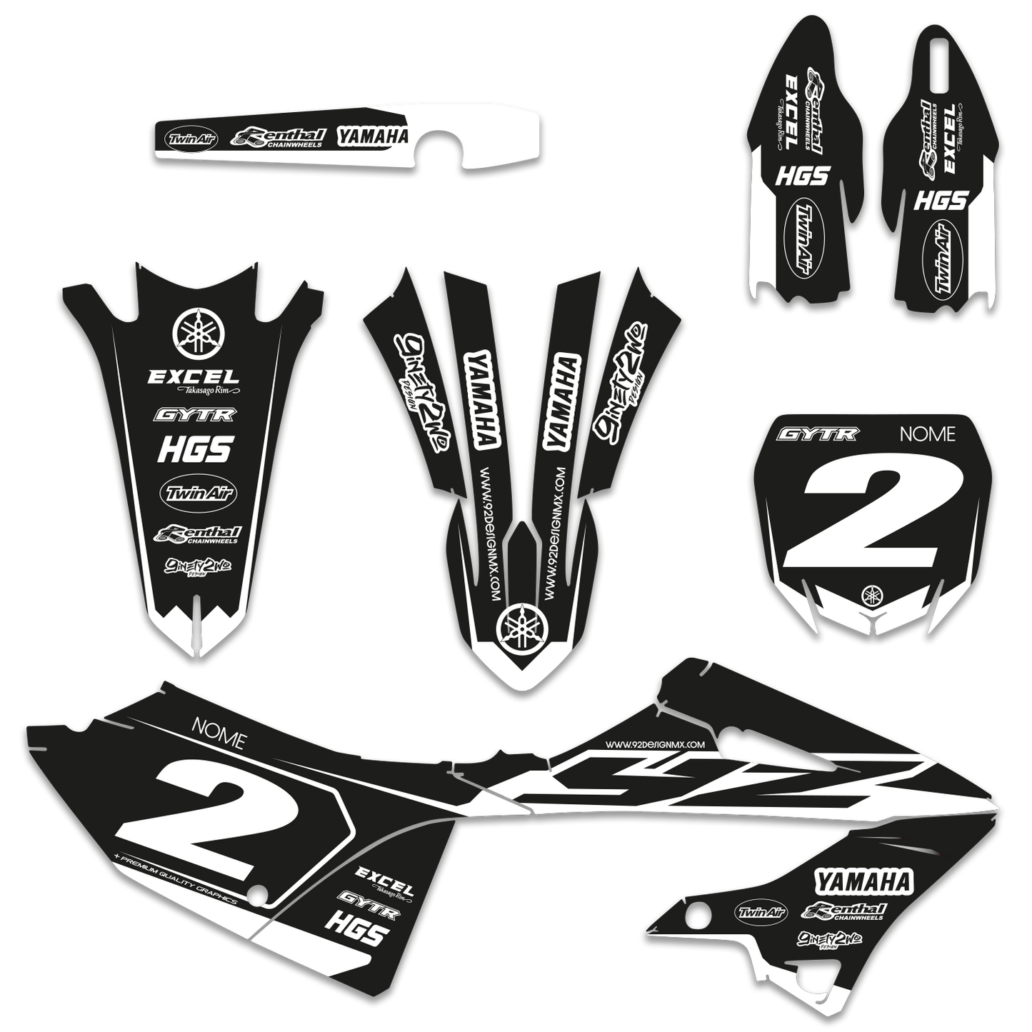 YAMAHA HOLESHOT BLACK