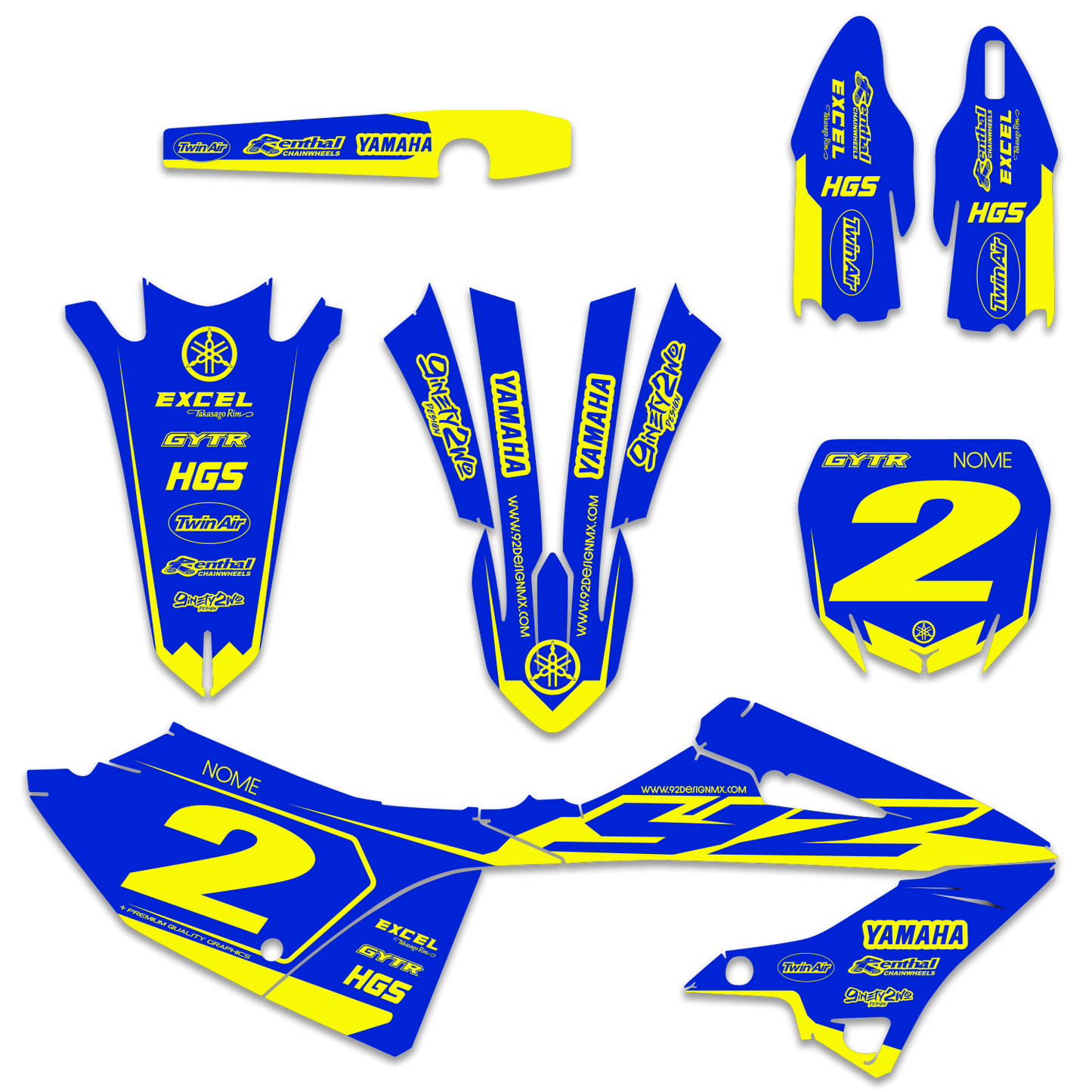 YAMAHA HOLESHOT YELLOW