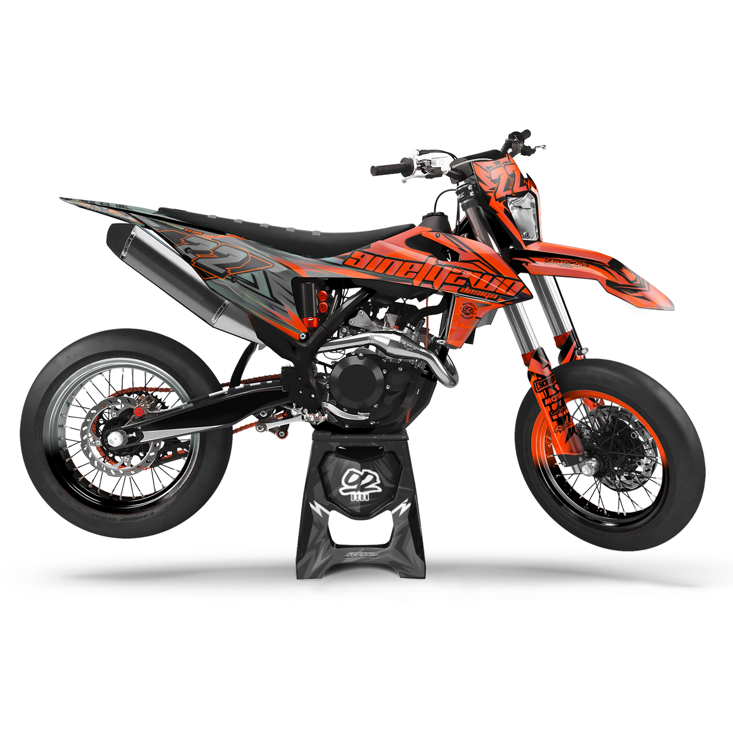 KTM DOUBLE GRAY/ORANGE