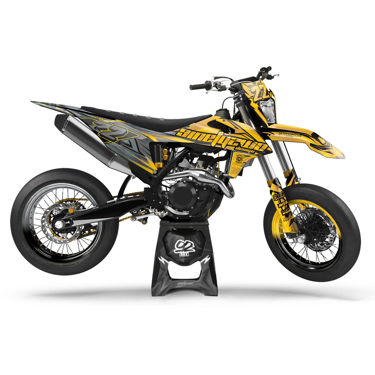 KTM DOUBLE GRAY/YELLOW