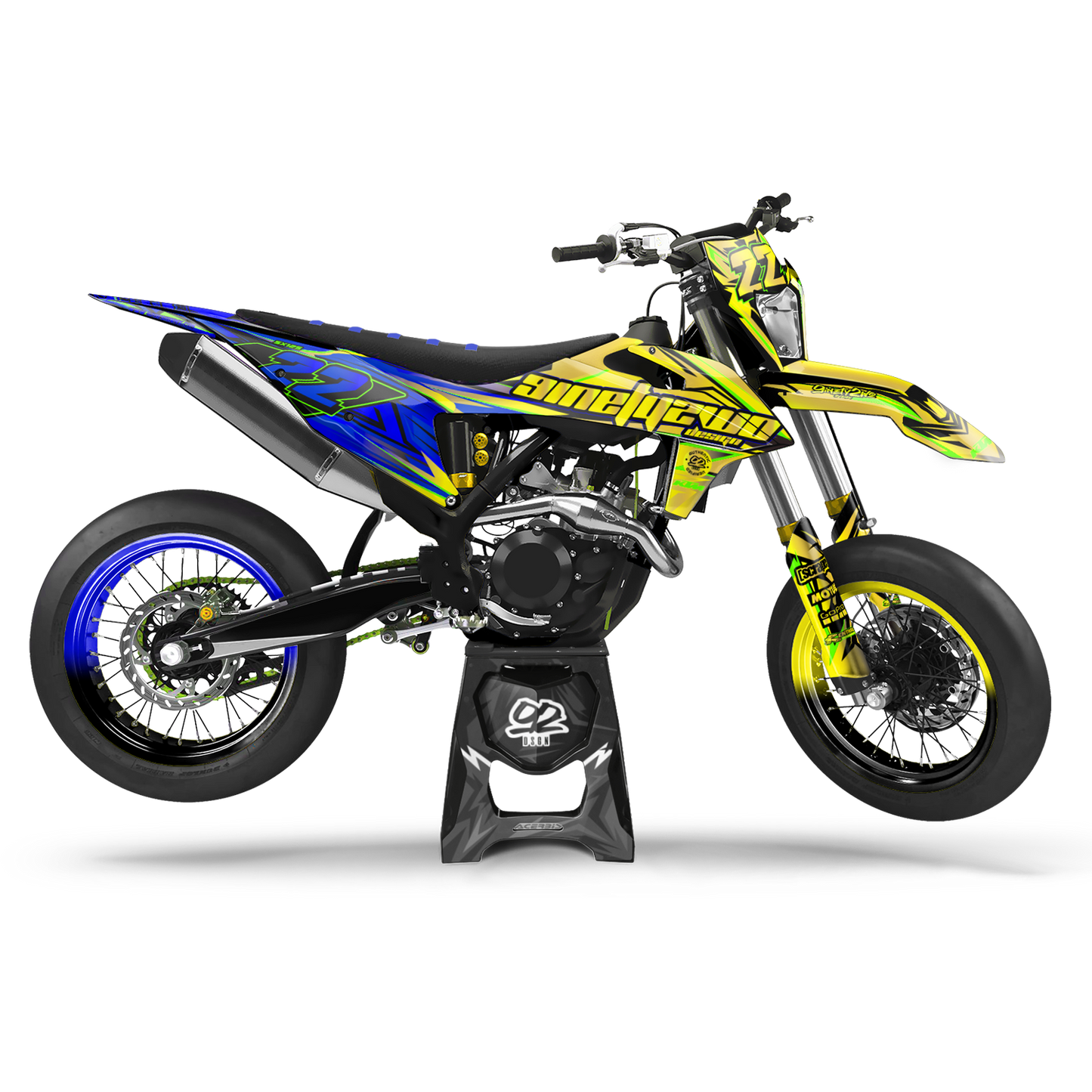 KTM DOUBLE YELLOW/BLUE